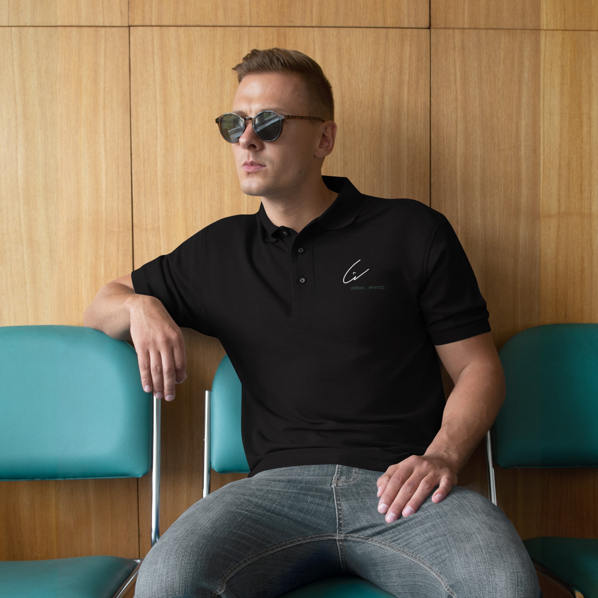 Men's Premium black Polo